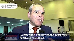 Entrevista a Luis Lescano, “CREACIÓN DEL VICEMINISTERIO DEL DEPORTE”